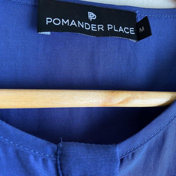 Tuckernuck Pomander Place Lucy Blue Cotton Mini Dress Size M - Picture 9 of 12